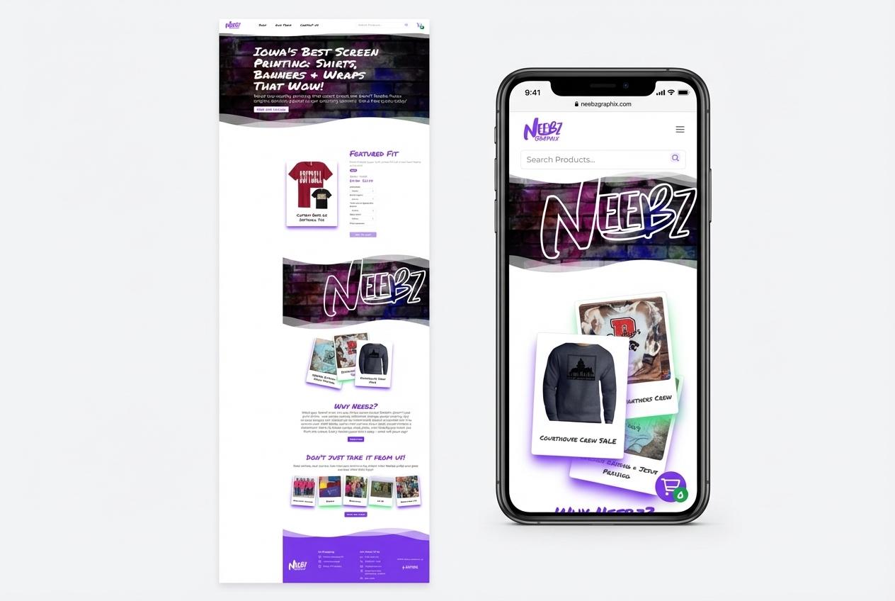 Neebz Graphix — E-Commerce Launch