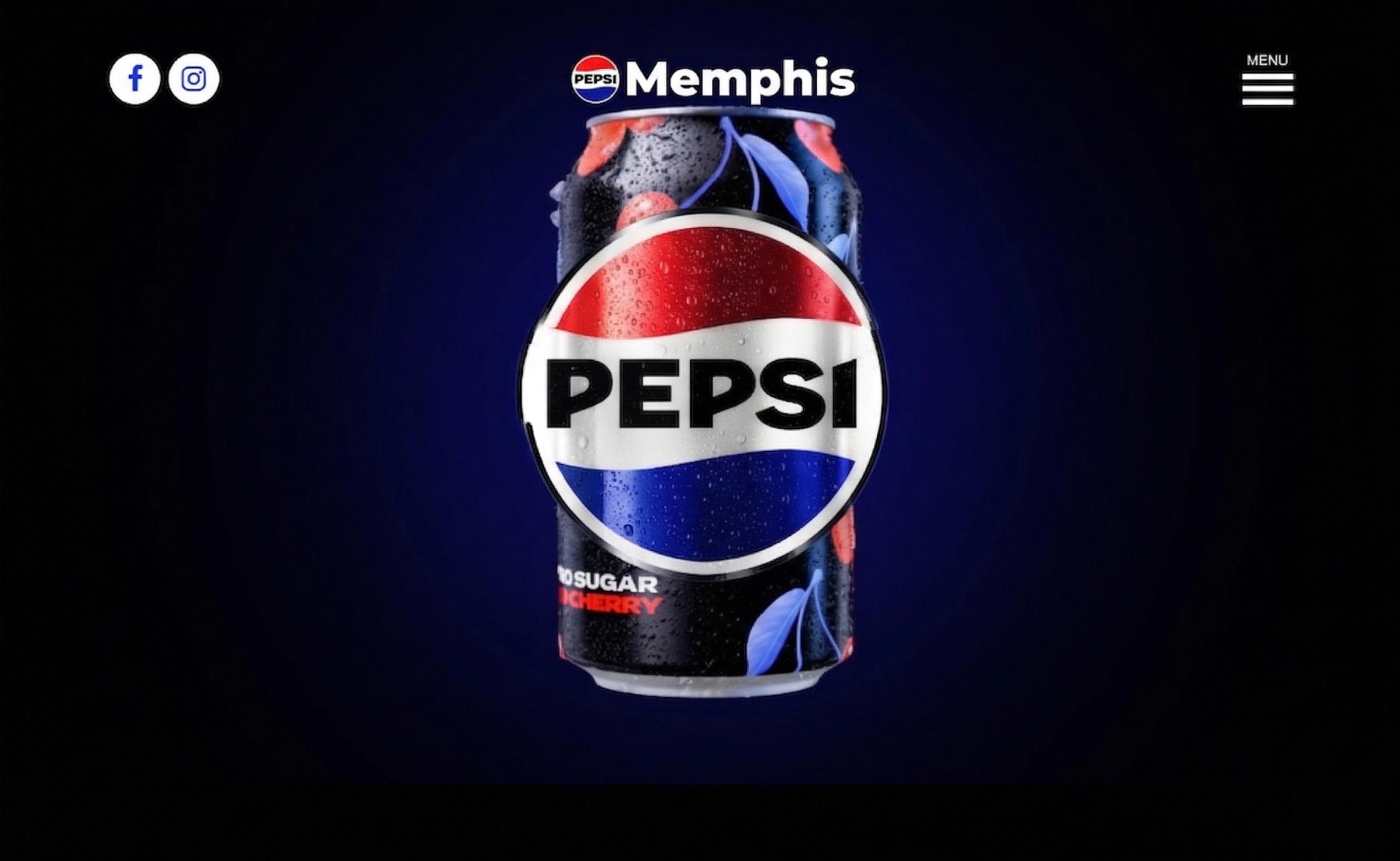 Pepsi Memphis — Website Redesign